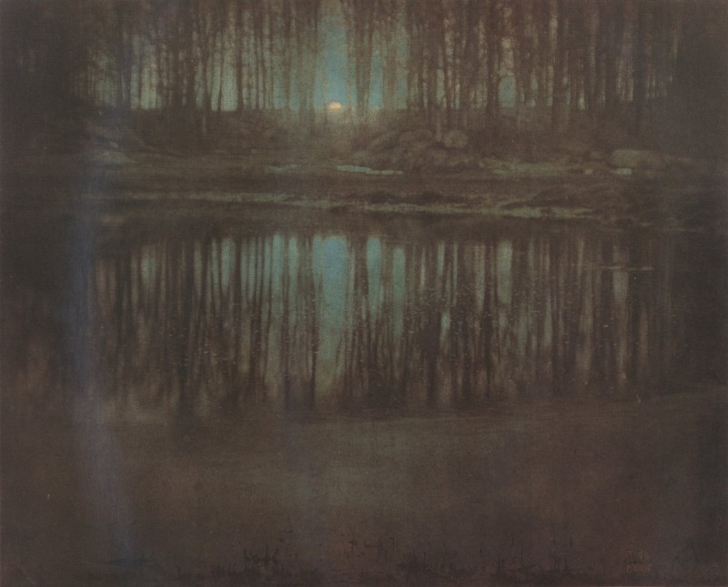 Озеро в лунном свете - Эдвард Стайхен (Edward Steichen)